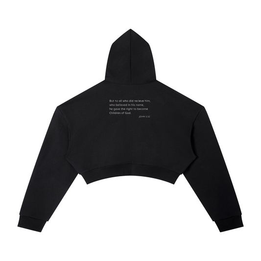Daughter of God Women’s Cropped Hoodie | Faith-Based Streetwear