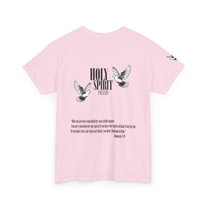 Holy Spirit Filled |  Romans 8:9 Dove Graphic Christian Faith