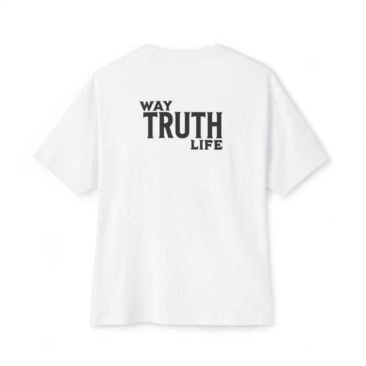 Follow Jesus | The Way, The Truth, The Life  — John 14:6 Oversized Tee