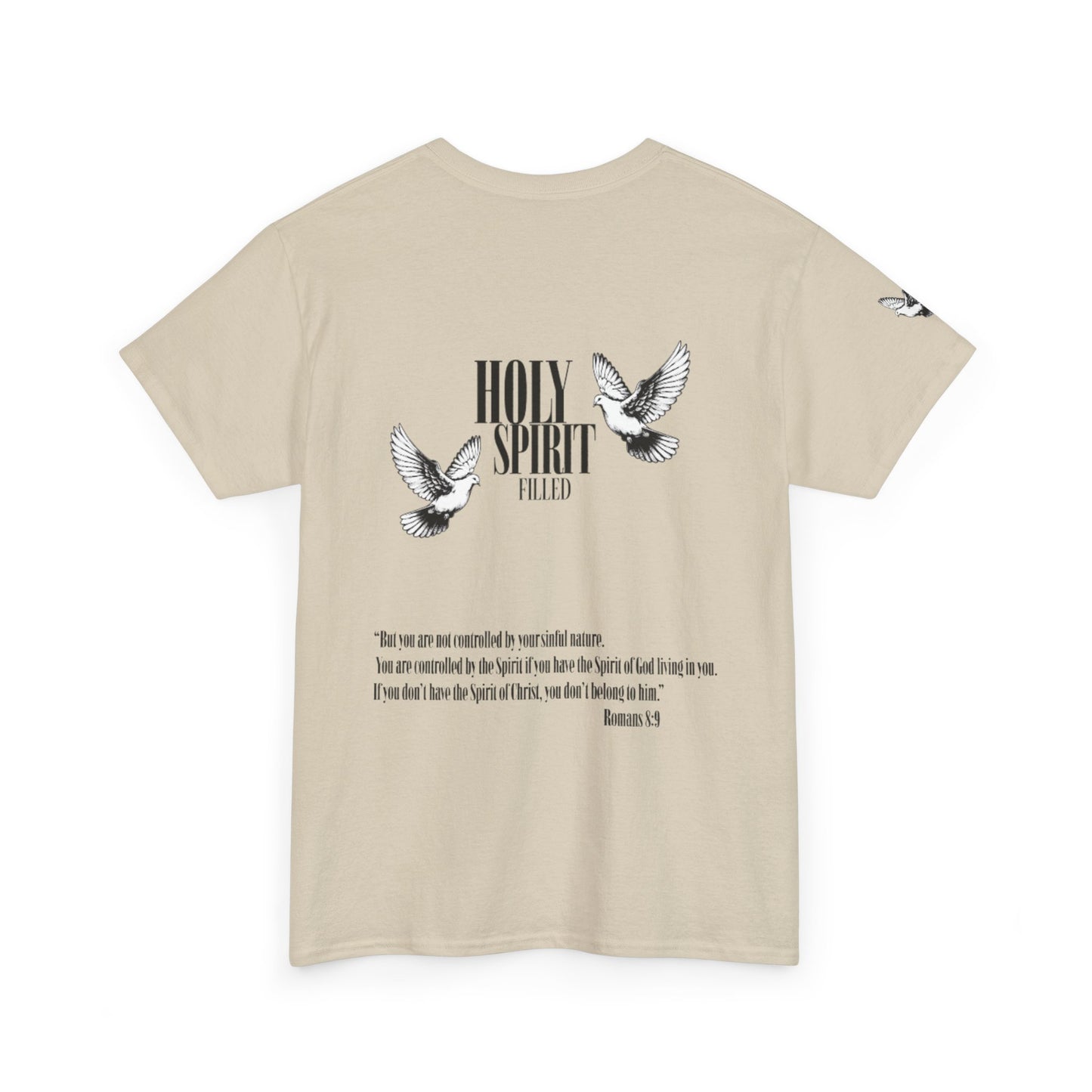 Holy Spirit Filled |  Romans 8:9 Dove Graphic Christian Faith