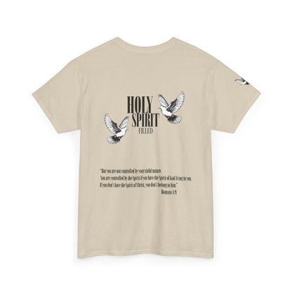 Holy Spirit Filled |  Romans 8:9 Dove Graphic Christian Faith