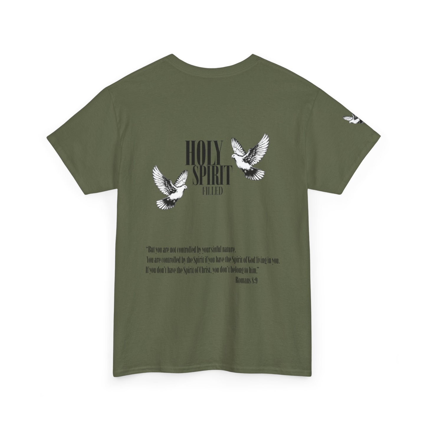 Holy Spirit Filled |  Romans 8:9 Dove Graphic Christian Faith