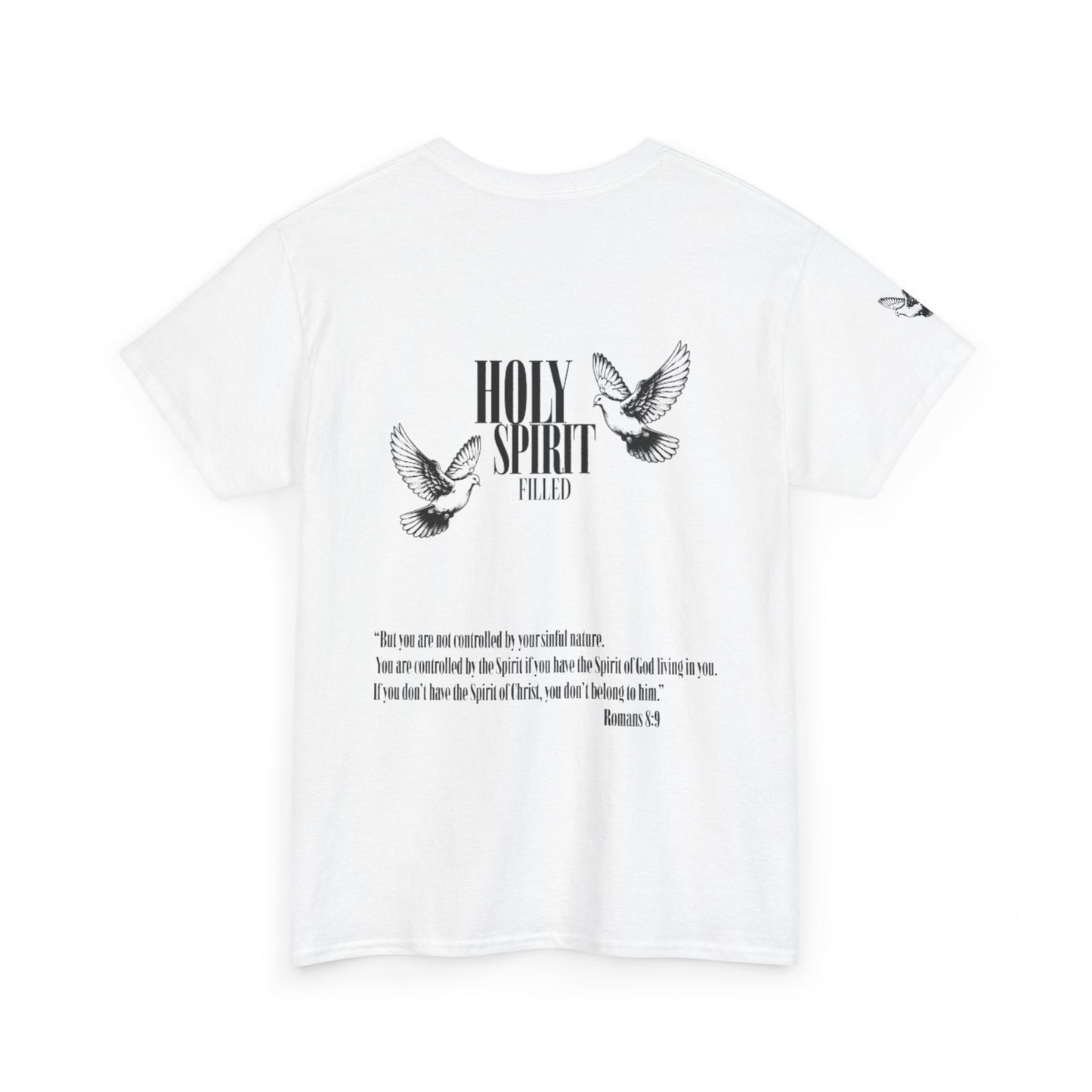 Holy Spirit Filled |  Romans 8:9 Dove Graphic Christian Faith