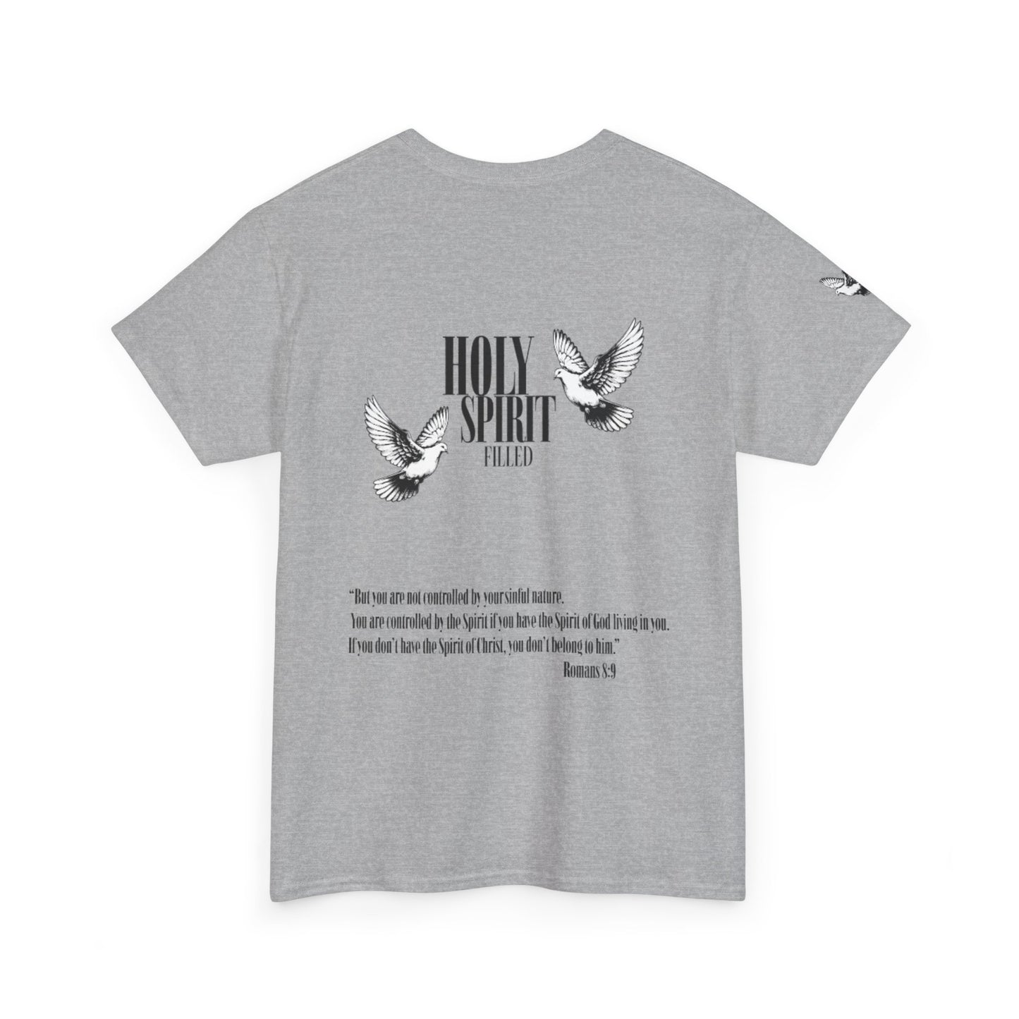 Holy Spirit Filled |  Romans 8:9 Dove Graphic Christian Faith