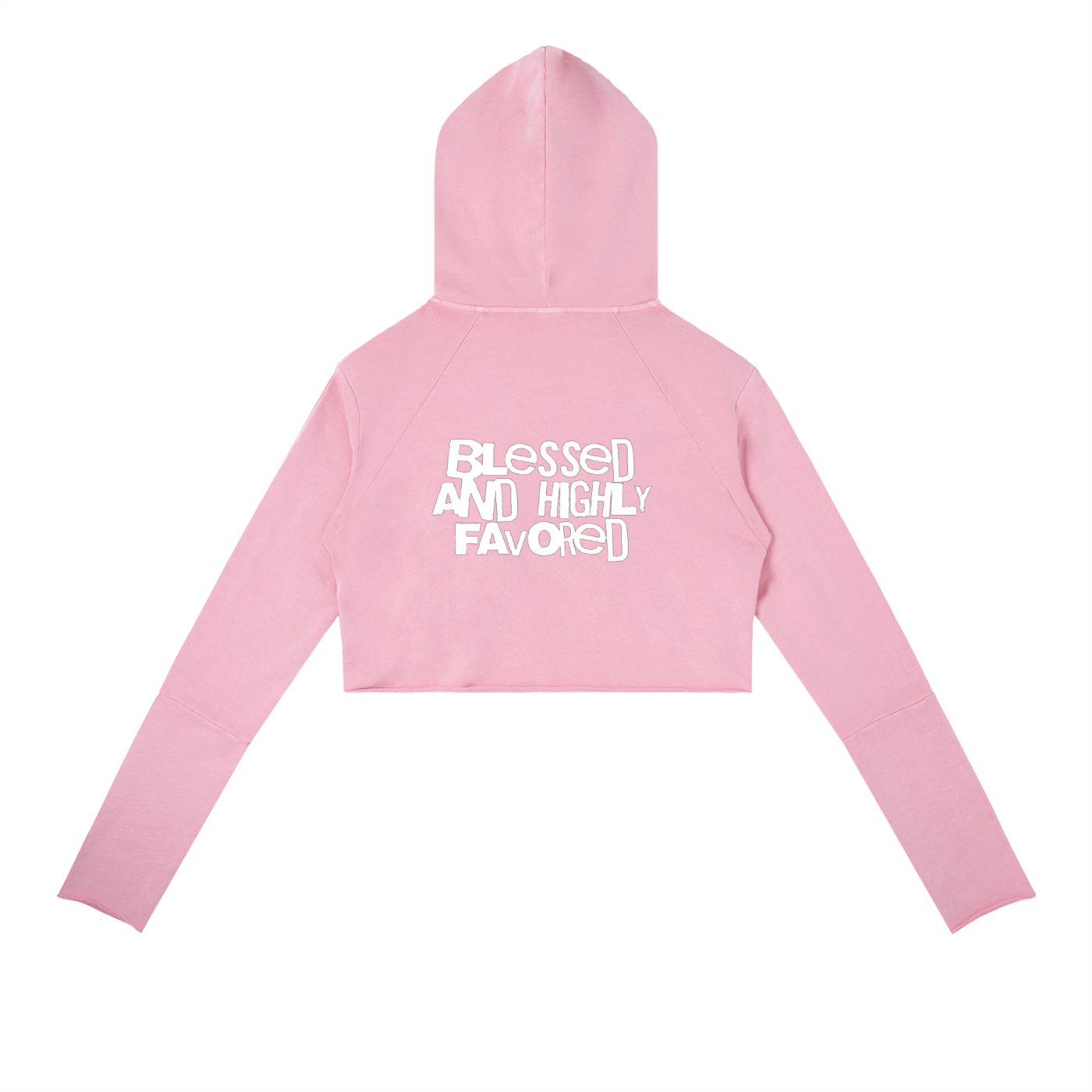 Highly Favored | Psalm 5:12 Raw Edge Hoodie