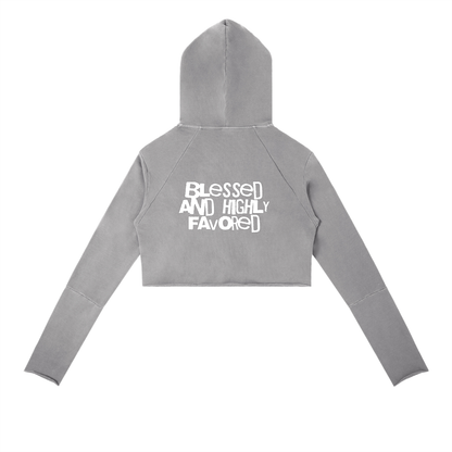 Highly Favored | Psalm 5:12 Raw Edge Hoodie