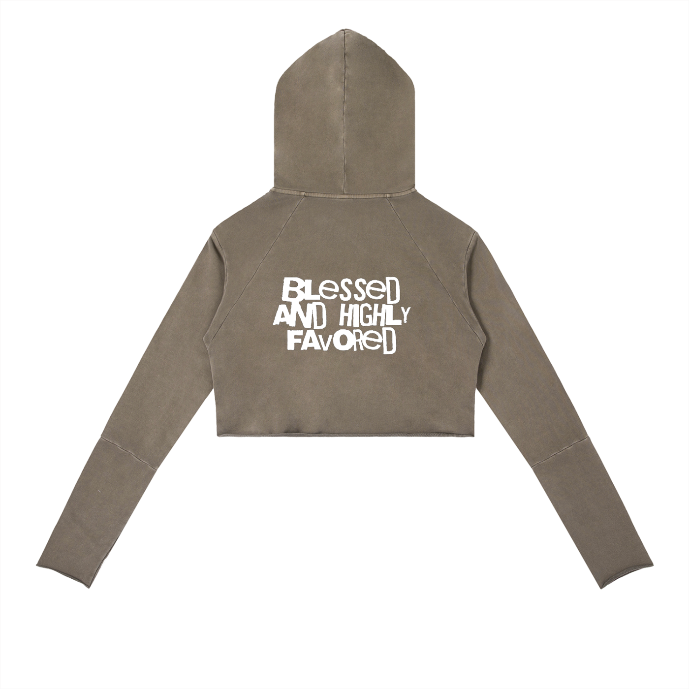 Highly Favored | Psalm 5:12 Raw Edge Hoodie