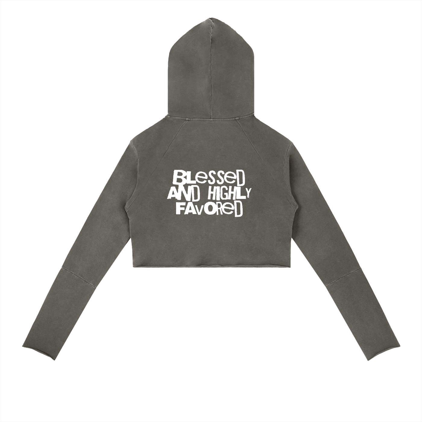 Highly Favored | Psalm 5:12 Raw Edge Hoodie