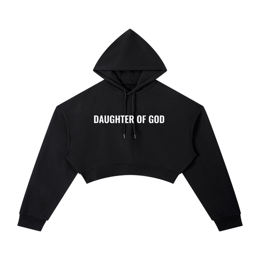 Daughter of God Women’s Cropped Hoodie | Faith-Based Streetwear